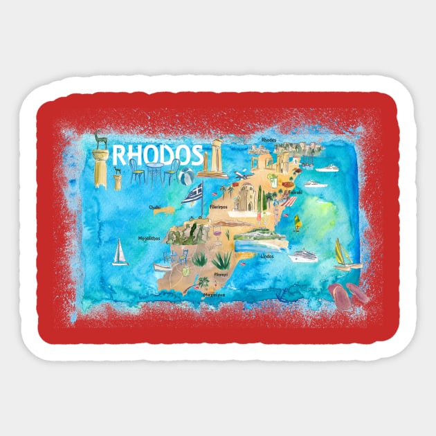 Rhodes Sticker by artshop77